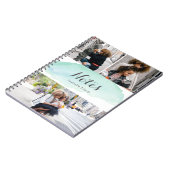 3フォトターコイズ水色 ノートブック (左側)