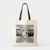 3フォトトートバッグパーソナライズされた、安いキャンバストート トートバッグ (正面)