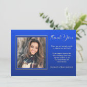 3フォトハートフェルト悔やみや弔慰サンキューカード サンキューカード (スタンド正面)