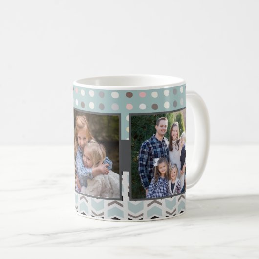 3フォトパターモダンン コーヒーマグカップ (正面右)