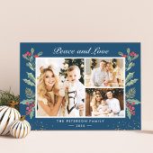 3フォトピース&ラブベリーズフローラクリスマス シーズンカード