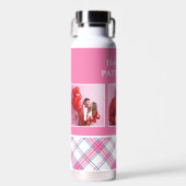 3フォトピ名門私立校風のックプライドモダンガーリー名前をカスタムする ウォーターボトル (正面)