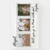 3フォトプロムまたはHOCOプロポーザルかわいいプロポーザルアイディア 横断幕 (縦)