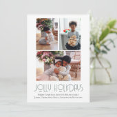 3フォトホリデーすてきズクリスマス シーズンカード (スタンド正面)