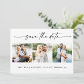 3フォトミニマルモダンナリストインクペンスクリプトQRコード セーブザデート (スタンド正面)