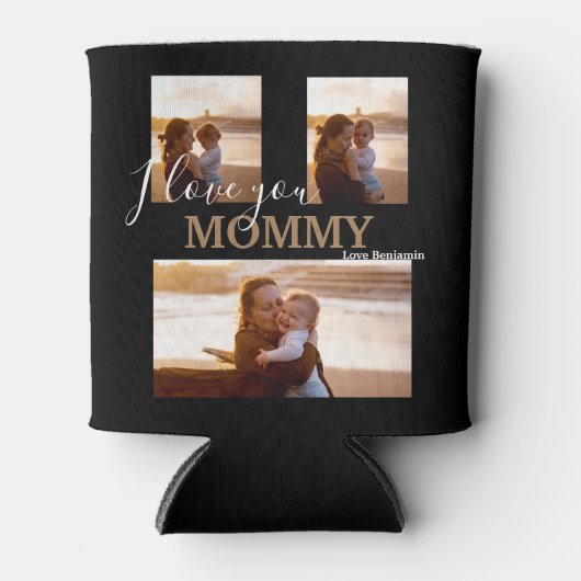 3フォトモダンコラージュクーラーボックス 缶クーラー (正面)