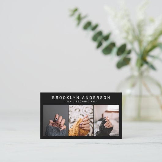 3フォトモダンネイルアーティスト技術 名刺 (スタンド正面)
