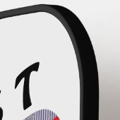 3フォト最高のパパエバーコラージュカスタム ピックルボールラケット (左詳細)