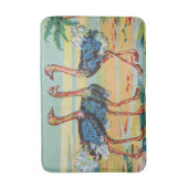 3フラミンゴ バスマット (正面縦)