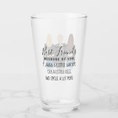 3フリ最高のーズブロンドブルネットヘアBFFフレンドシップ タンブラーグラス (裏面)