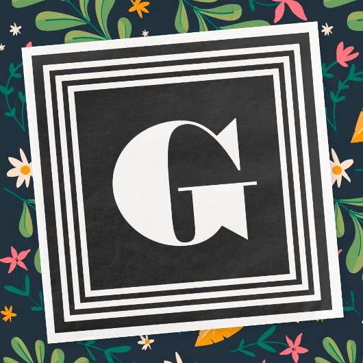 3フレームはっきりしたモノグラム |黒と白