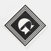 3フレームはっきりしたモノグラム |黒と白 (コーナー)