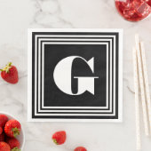 3フレームはっきりしたモノグラム |黒と白 (インサイチュ)