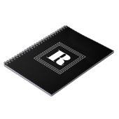 3フレームモノグラム |黒と白 ノートブック (左側)