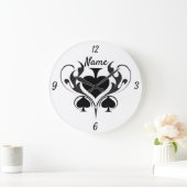 3ブラックスペードズトリバルサンダー_コーブ ラージ壁時計 (ホーム)