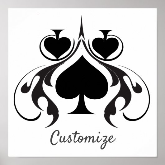 3ブラックスペードトライバルサンダー_コーブ ポスター (正面)