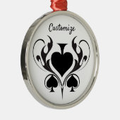 3ブラックスペードトライバルサンダー_コーブ メタルオーナメント (右)