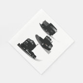 3ブラックトラック素朴ヴィンテージトラックデザイン スタンダードランチョンナプキン (角)