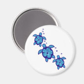 3ブルーホヌウミガメ マグネット (正面/裏面)