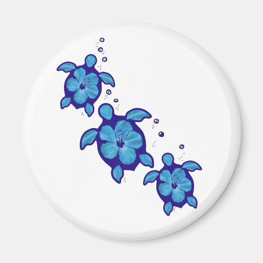 3ブルーホヌウミガメ マグネット (正面)