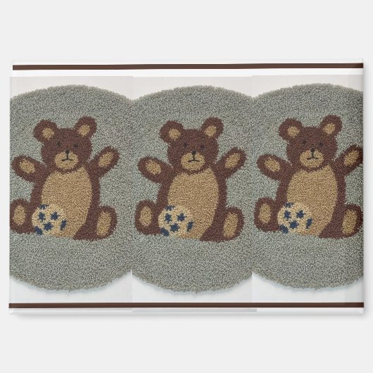 3ベアメタルドルハウス用のラグまたはタペストリー マグネット (正面)