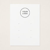 3ペアのイヤリングカード、パーソナライズされたジュエリー車 (裏面)