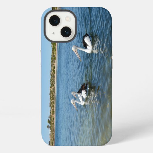 3ペリカン水泳、iPhone 13ケース iPhoneケース (裏面)