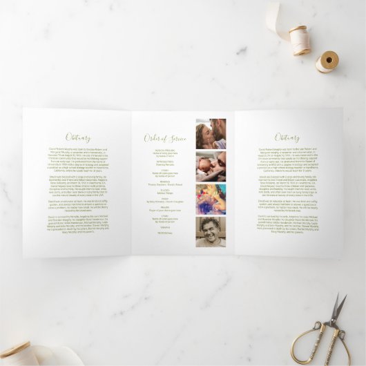 3ページ葬祭命令 |メモリアルプログラム 三つ折り招待状 (内部)