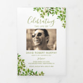 3ページ葬祭命令 |メモリアルプログラム 三つ折り招待状 (カバー)