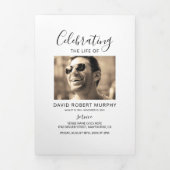 3ページ葬祭命令 |メモリアルプログラム 三つ折り招待状 (カバー)