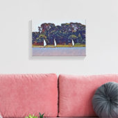 3ボートコットスキフレース キャンバスプリント (インサイチュ (リビング))