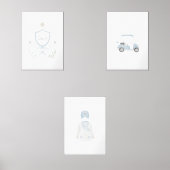 3ポスターのブルーゴルフ名前をカスタムするセット (正面)