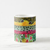 3マスのスキンフライフィッシングアングラー コーヒーマグカップ (中央)