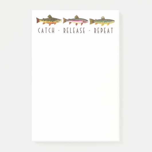 3マスの捕獲放流反復飛し釣り ポストイット (正面)