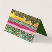 3マスの皮技術-フライフィッシング 名刺 (正面)