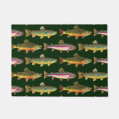 3マスの装飾 – ブルック、レインボー、ブラウン ドアマット (正面)