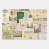 3マップおよびガーデンドキュメントコラージュエフェメラシート ラッピングペーパーシート (正面2)