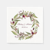 #3マルサラブルガンディホワイトローズ | スタンダードカクテルナプキン (正面)