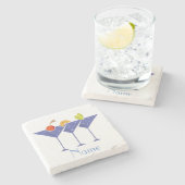 3マルティニカクテルサンダー_コーブ ストーンコースター (横)