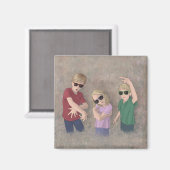 3マンチキン マグネット (正面/裏面)