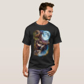 3ムーンムース鹿エルク動物グラフィック Tシャツ (正面フル)