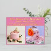 3メリー枚の写真新生児金ゴールド 箔シーズンカード (立ち正面)