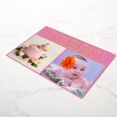 3メリー枚の写真新生児金ゴールド 箔シーズンカード (回転した状態)