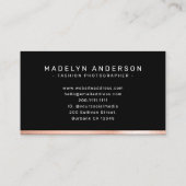 3モダンフォトグラファーバラ金箔 名刺 (裏面)