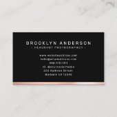 3モダンフォトグラファーバラ金箔 名刺 (裏面)