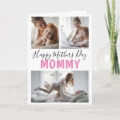 3モダンフォトコラージュマママデー カード (正面)
