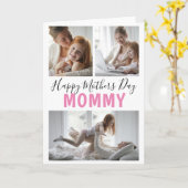 3モダンフォトコラージュマママデー カード (黄色い花)