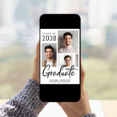 3モダンフォトスクリプトの卒業 案内状