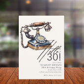 3モダンヴィンテージ30歳の誕生日 招待状