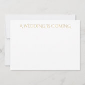 3モダン写真テンプレートミニマル日付の保存 招待状 (裏面)